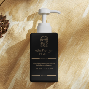 Minoxidil/Finasteride/Retinoic Acid/Betamethasone (5%/0.2%/0.01%/0.05%) Solution